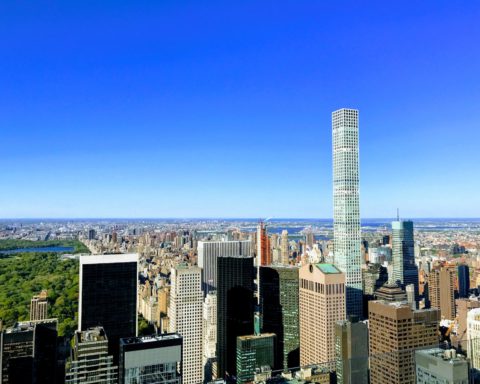 Terrace view of New York City