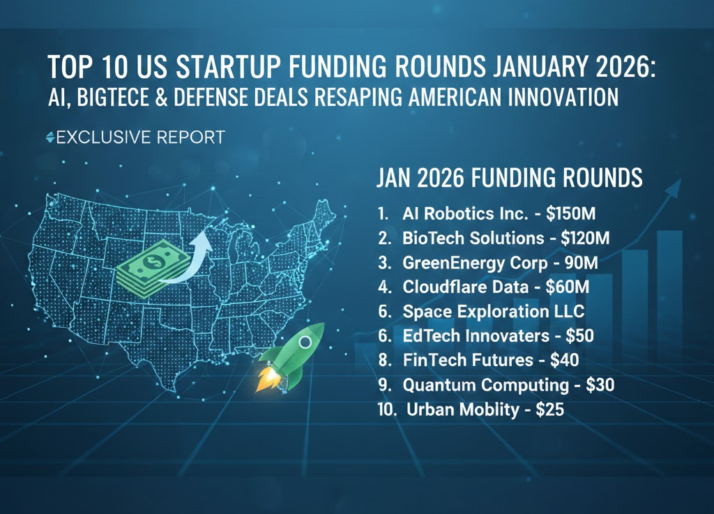 Top 10 US Startup Funding Rounds January 2026: AI, Biotech & Defense Deals Reshaping American Innovation