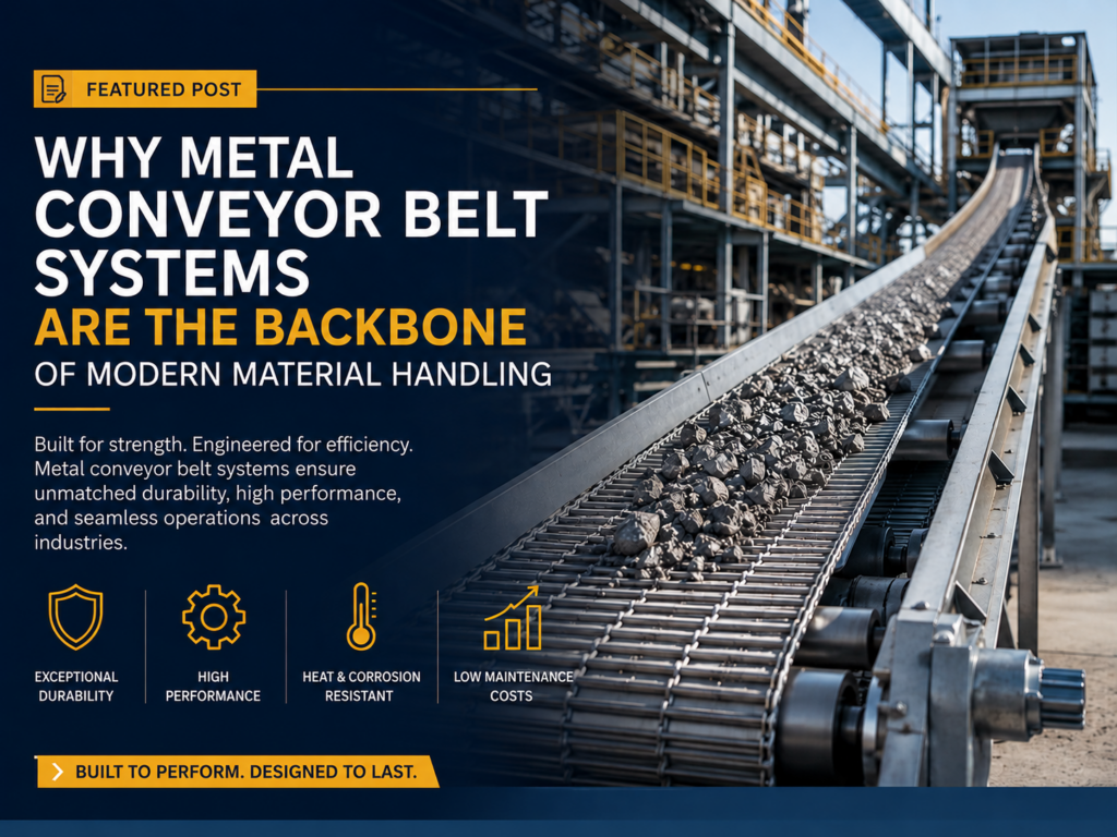 Why Metal Conveyor Belt Systems Are the Backbone of Modern Material Handling