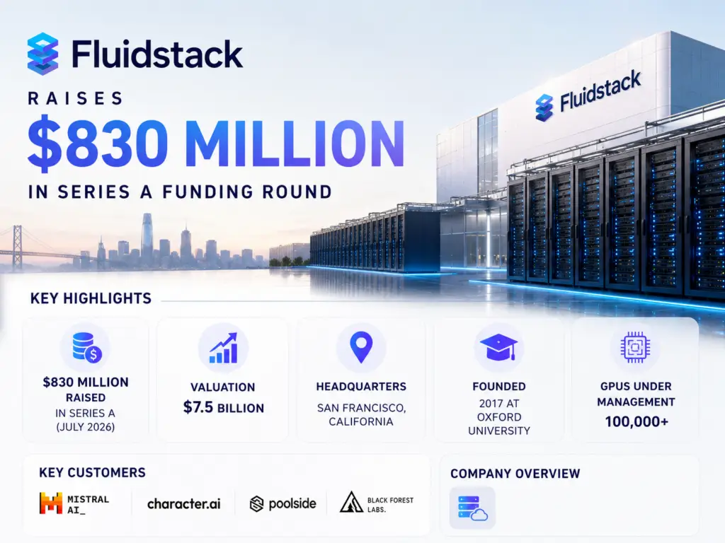 Fluidstack Raises $830 Million Series A